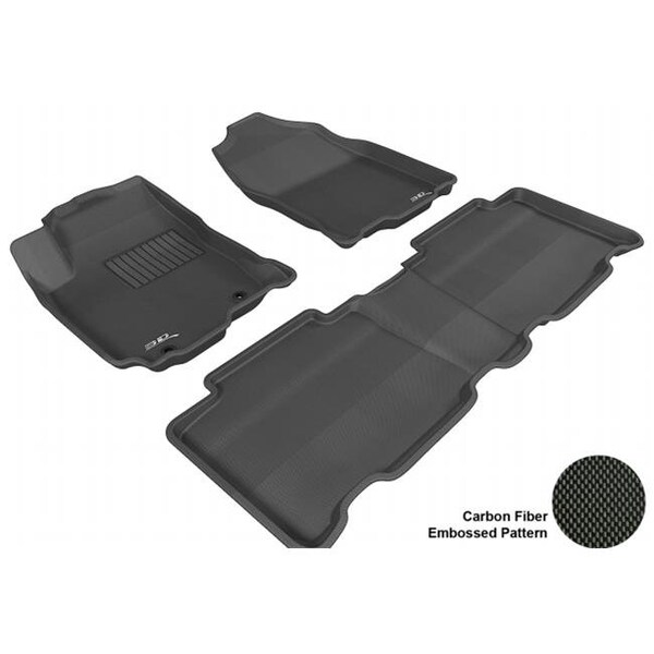 3D Maxpider 3D MAXpider L1TY12701509 TOYOTA RAV4 2013 KAGU BLACK R1 R2 Floor Mat L1TY12701509 - main